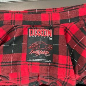 DIXXON Red and Black Checkered Flannel